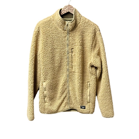 Abercrombie & Fitch Other - Abercrombie & Fitch A&F Men's Sherpa Teddy Full-Zip Fleece Jacket Tan Medium M